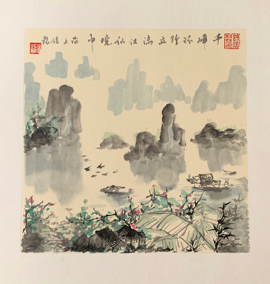 Lijiang Landscape Original Chinese Ink Painting