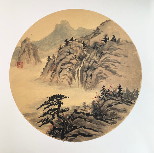 Antique Style Landscape Painting Original China Art